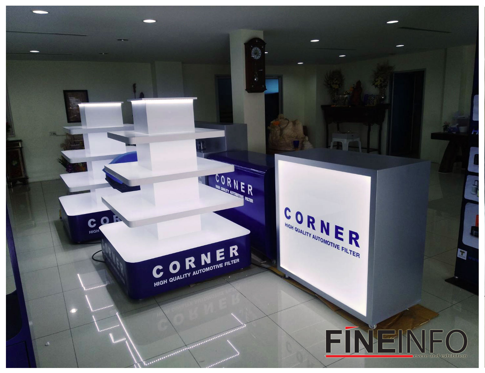 เคาน์เตอร์คลินิค เคาน์เตอร์ สั่งผลิต เครื่องสำอาง อิเว้นต์ บู้ธ Cosmetic Clinic counter event booth